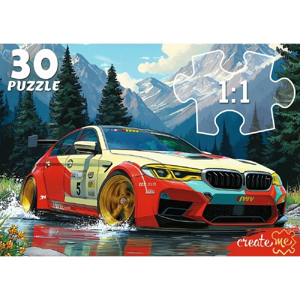 Рыжий кот Пазл 30  Крутая машина ПУ30-3180 Россия