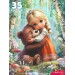 Рыжий кот Пазл 35  Принцесса с медвенжонком Ф35-3426 Россия