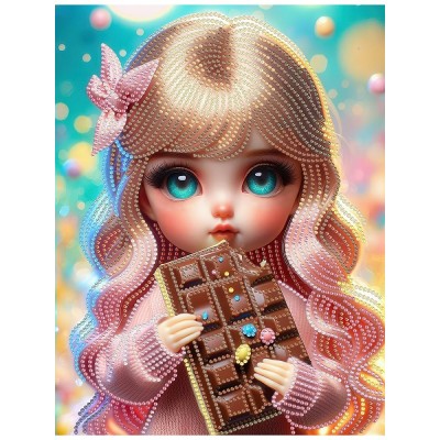 Мозаика алмазная холст на подрамнике 23х30 Куколка-сладкоежка блестящая, частичная выкладка, 10 цветов НД-1565 Рыжий кот Мозаика алмазная холст на подрамнике 23х30 Куколка-сладкоежка блестящая, частичная выкладка, 10 цветов НД-1565 Рыжий кот