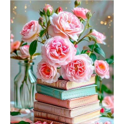 Мозаика алмазная холст на подрамнике 40х50 Цветы и книги блестящая, полная выкладка, 30 цветов НД-1415 Рыжий кот Мозаика алмазная холст на подрамнике 40х50 Цветы и книги блестящая, полная выкладка, 30 цветов НД-1415 Рыжий кот