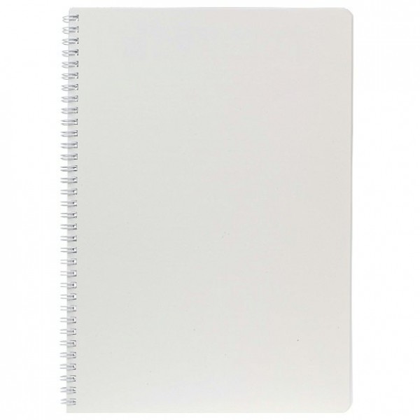 Тетрадь 96 листов А4 клетка, гребень SoloMatte Арктический белый, перфорация на отрыв, ламинация софт-тач, 60-65г/м2 96Т4лВ1гр Хатбер 2/24 092878