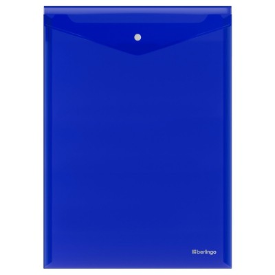 Папка конверт на кнопке А4 200мкм No Secret вертикальная, синий EFb_04002 Berlingo 357014 Папка конверт на кнопке А4 200мкм No Secret вертикальная, синий EFb_04002 Berlingo 357014