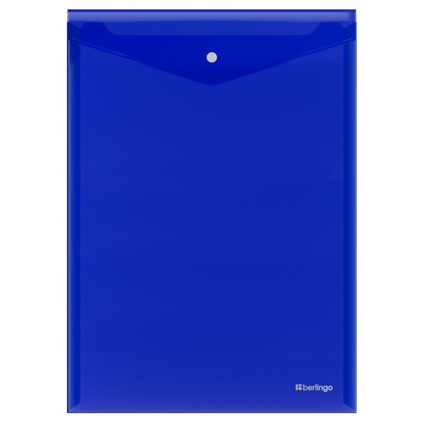 Папка конверт на кнопке А4 200мкм No Secret вертикальная, синий EFb_04002 Berlingo  357014