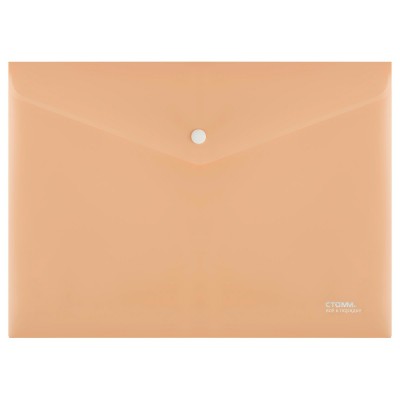 Папка конверт на кнопке А4 180мкм непрозрачная, персиковый ММ-31640 Стамм 368399 Папка конверт на кнопке А4 180мкм непрозрачная, персиковый ММ-31640 Стамм 368399