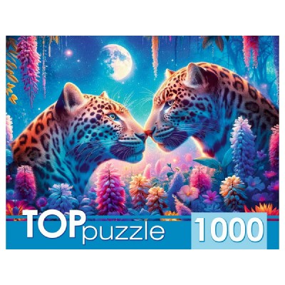 Рыжий кот Пазл 1000 TopPuzzle Влюбленные леопарды ХТП1000-8738 Россия