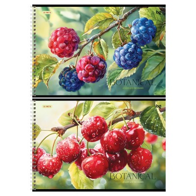 Альбом 32 листа для рисования А4 гребень Botanical 100г/м2 АР4гр32 08638 BG 4/28 378708