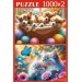 Рыжий кот Пазл 2000  Набор пазлов 2 в 1. Домашние любимцы П1000-8816 Россия