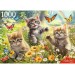 Рыжий кот Пазл 1000  Котята и бабочки Ф1000-0198 Россия