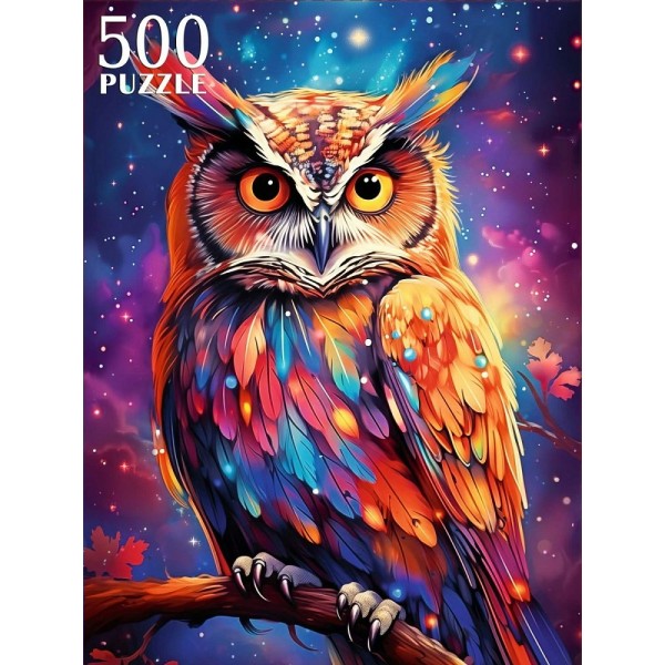 Рыжий кот Пазл 500  Волшебная сова П500-0498 Россия