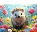 Рыжий кот Пазл 500  Ежик в цветах П500-0499 Россия