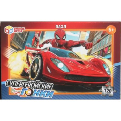 Умные игры Пазл 120 Супергеройские гонки Россия Умные игры Пазл 120 Супергеройские гонки Россия