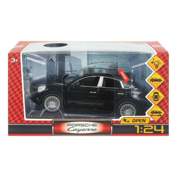 Технопарк Игрушка   Машина Porsсhe Cayenne 20,5 см, металл, свет, звук, открываются двери, капот, багажник, инерционная 2208C022-R Китай