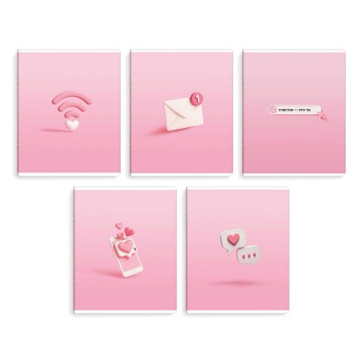 Тетрадь 48 листов А5+ клетка Месседж выборочный УФ-лак, 60г/м2 70933 Феникс 5/50 Тетрадь 48 листов А5+ клетка Месседж выборочный УФ-лак, 60г/м2 70933 Феникс 5/50