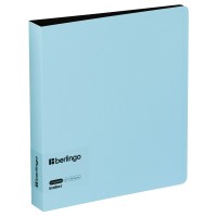 Папка 4 кольца А5 35мм 700мкм Instinct аквамарин, карман, D-кольца RB4_A5510 Berlingo  358880