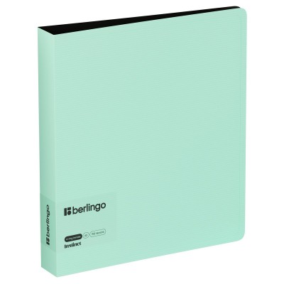 Папка 4 кольца А5 35мм 700мкм Instinct мятный, карман, D-кольца RB4_A5520 Berlingo  358878