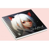 Скетчбук 60 листов А6 150х150 гребень Neko выборочный лак, софт-тач, 120г/м2 MS_53036 MESHU  357279