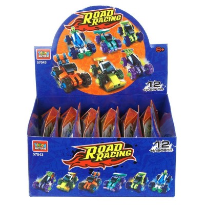 ГородМастеров Игрушка 21  Конструктор Road Racing 21 деталей 57043-YF Китай асортимент