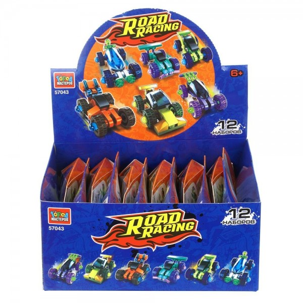 ГородМастеров Игрушка 21  Конструктор Road Racing 21 деталей 57043-YF Китай асортимент