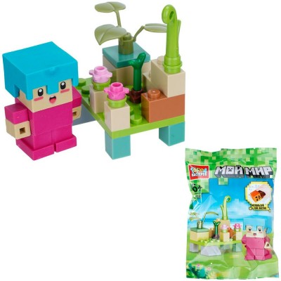 ГородМастеров Игрушка 20  Конструктор мой мир с резиновой фигуркой 20 деталей 62321-ZG Китай
