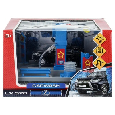 Технопарк Игрушка   Набор. Автомойка с водой LX-570, свет, звук, 21 см, синий WASHSET-17PLWAT-LX Китай