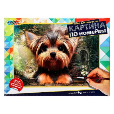 Картина по номерам холст на подрамнике 22х30 Йорк 16 цветов CANV22X30-YORK МультиАрт