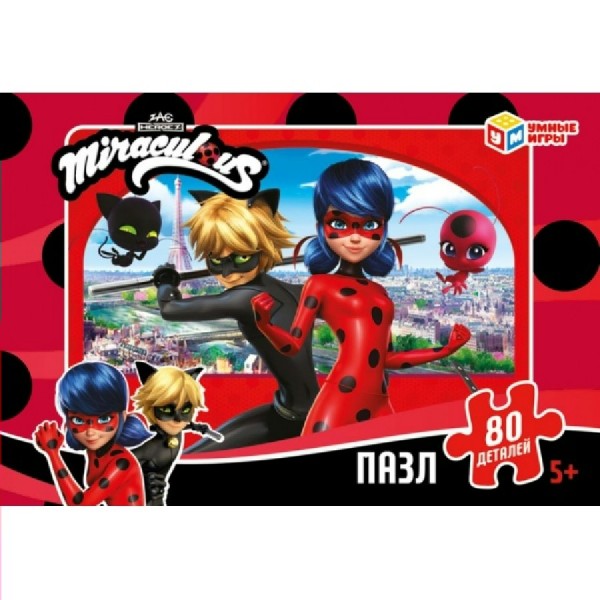 Умные игры Пазл 80  Леди Баг и Супер-кот  Россия