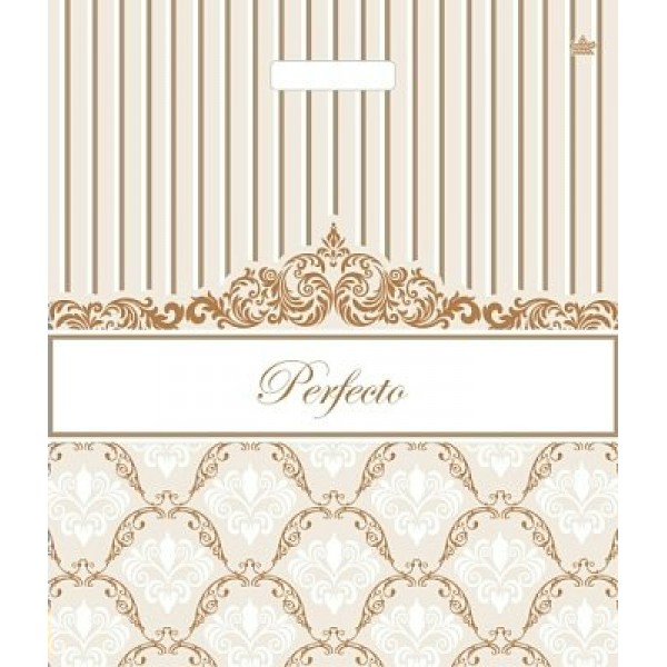 Тико/Пакет полиэтиленовый с вырубной ручкой. Perfecto. Перфекто Элегия 480 х 420/ВУР63723/