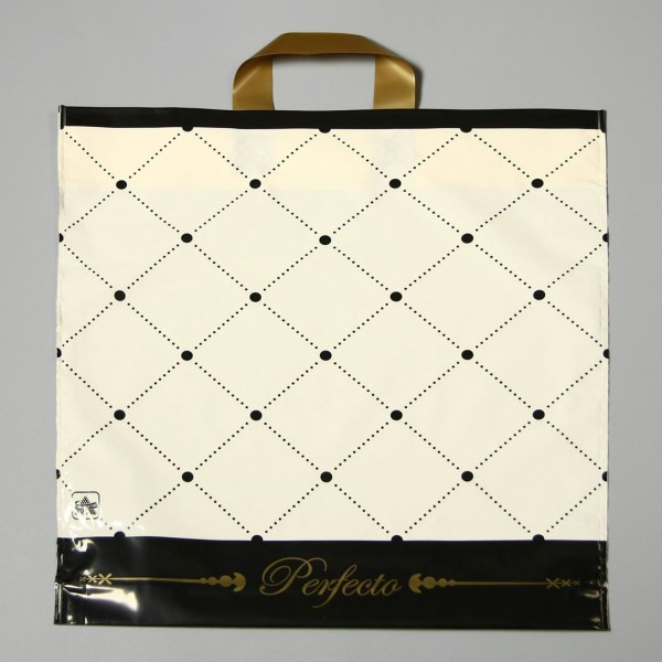 Тико/Пакет полиэтиленовый с петлевой ручкой. Perfecto. Перфекто Шик беж 420 х 460/ПТЛ33039/