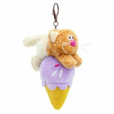Budi Basa Игрушка  КофКот Брелок. Кот Раф с десертом, мягкая, 14 см CCkc-10 Китай