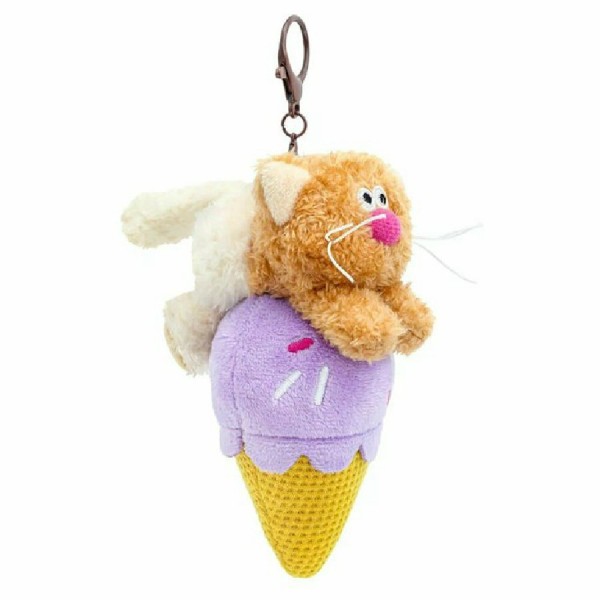 Budi Basa Игрушка  КофКот Брелок. Кот Раф с десертом, мягкая, 14 см CCkc-10 Китай