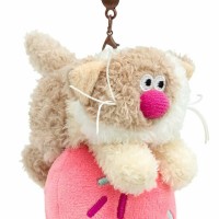 Budi Basa Игрушка  КофКот Брелок. Котенок латте с десертом, мягкая, 14 см CCkc-11 Китай