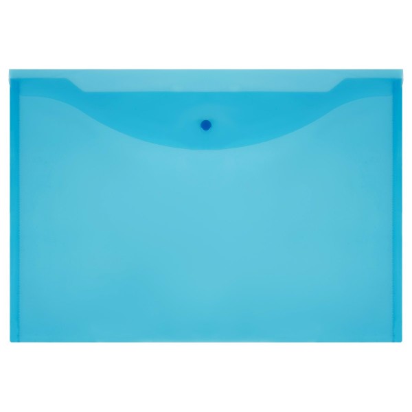 Папка конверт на кнопке А3 180мкм синяя 363214 OfficeSpace  363214