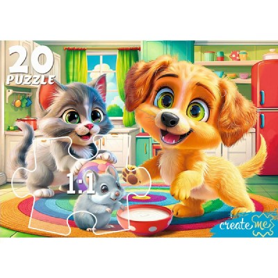 Рыжий кот Пазл-Макси 20  Веселая компания ПУ20-3172 Россия