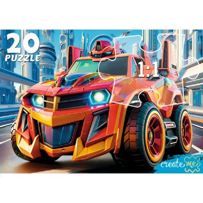 Рыжий кот Пазл-Макси 20  Машинка будущего ПУ20-3174 Россия