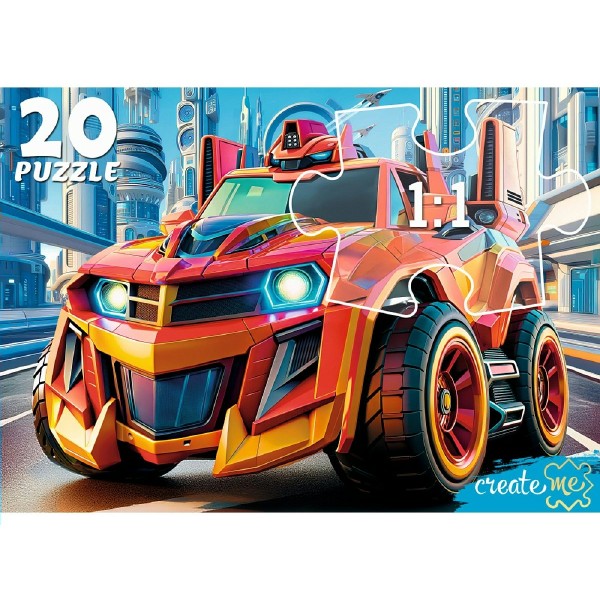 Рыжий кот Пазл-Макси 20  Машинка будущего ПУ20-3174 Россия