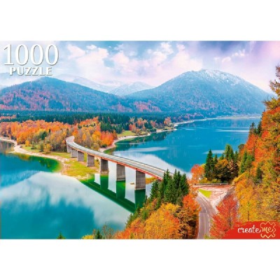 Рыжий кот Пазл 1000  Осень в горах ШТП1000-8736 Россия