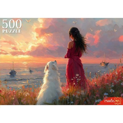 Рыжий кот Пазл 500  На закате Ф500-8721 Россия