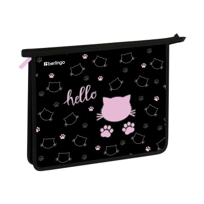 Папка для тетрадей А5 240х205х40мм Royal Kitty 1 отделение, пластик, на молнии Royal Kitty Berlingo 389991 Папка для тетрадей А5 240х205х40мм Royal Kitty 1 отделение, пластик, на молнии Royal Kitty Berlingo 389991