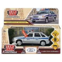 Технопарк Игрушка   Машина Lada - 2114 Samara Полиция 12 см, металл, свет, звук 2114-12SLPOL-SR (72) Китай