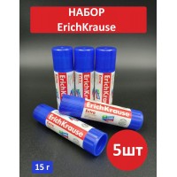 Клей карандаш 15гр Extra 5 штук 4443 ErichKrause