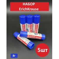 Клей карандаш 8гр Extra 5 штук 4433 ErichKrause
