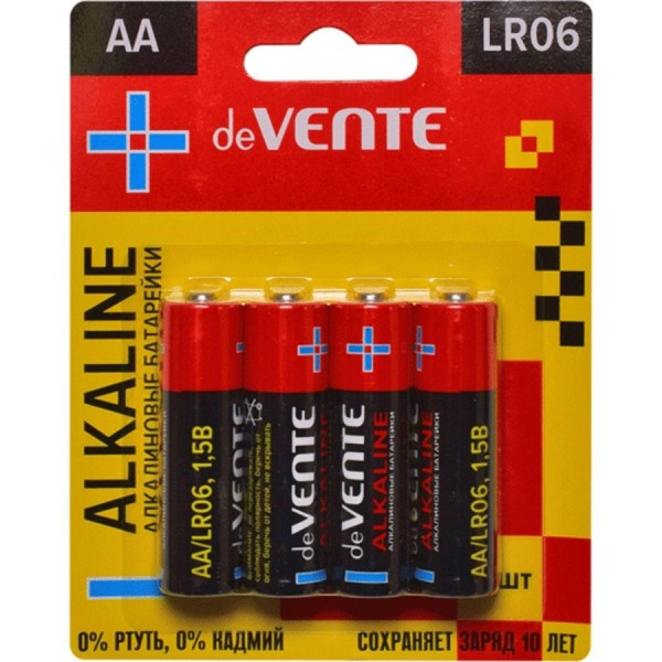 Элемент питания R06 Alkaline LR6 1,5В алкалиновый 9010106 deVente 12/48