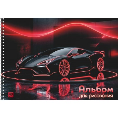 Альбом 40 листов для рисования А4 гребень Машина мечты 100г/м2 06386 Lamark 128/011840165 Альбом 40 листов для рисования А4 гребень Машина мечты 100г/м2 06386 Lamark 128/011840165