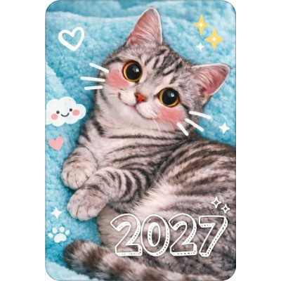 Открытая планета/Календарь карманный 2027. Милый котик/90002248/ Открытая планета/Календарь карманный 2027. Милый котик/90002248/