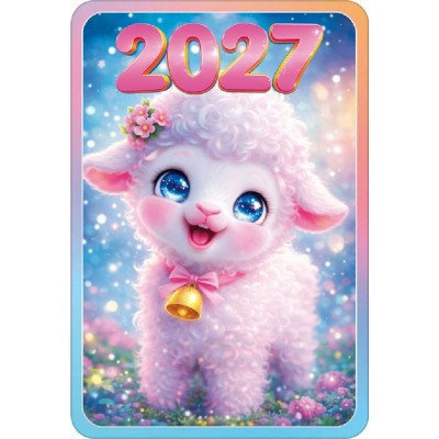 Открытая планета/Календарь карманный 2027. Милая овечка/90002255/ Открытая планета/Календарь карманный 2027. Милая овечка/90002255/