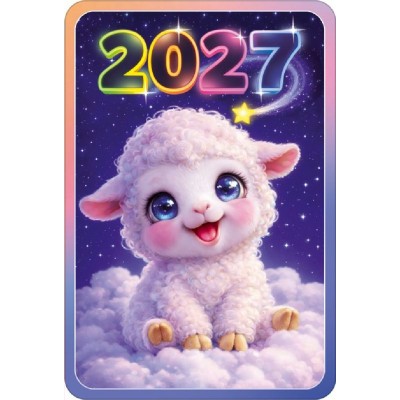 Открытая планета/Календарь карманный 2027. Милая овечка/90002256/ Открытая планета/Календарь карманный 2027. Милая овечка/90002256/