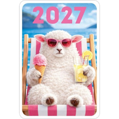 Открытая планета/Календарь карманный 2027. Прикольная овца/90002260/ Открытая планета/Календарь карманный 2027. Прикольная овца/90002260/