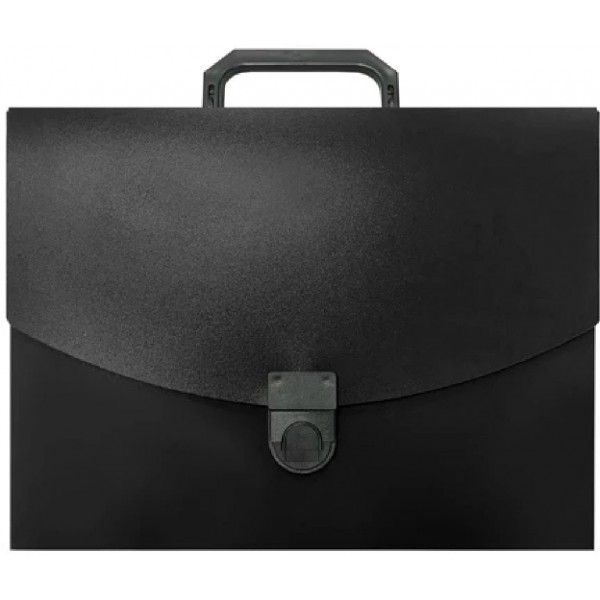 Папка портфель 600мкм, 1 отделение, черный D00360-BK Dolce costo  141/20600