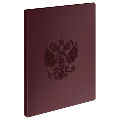 Папка 2 кольца А4 25мм 700мкм Герб гранат ММ-32148 Стамм  380865