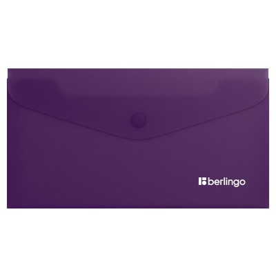 Папка конверт на кнопке С6 200мкм Soft Touch фиолетовая, софт-тач EFb_C6986 Berlingo 369436 Папка конверт на кнопке С6 200мкм Soft Touch фиолетовая, софт-тач EFb_C6986 Berlingo 369436